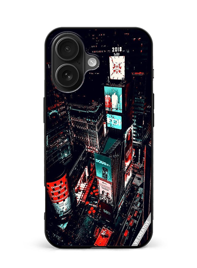 VR CREATIVE Protective Case Cover For Apple iPhone 16 Plus Times Square Design Multicolour