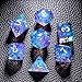 CRITALLIC 7PCS DND Dice SetHandmade Sharp Edge Dice Set DD RPG Polyhedral Diefor Dungeons and Dragons TTRPG Games Roleplaying Games Pathfinderwith Gift BoxPurple and Blue - Image 2