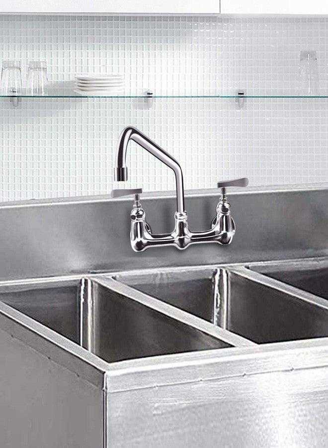 KWODE 14” Swivel Spout Replacement Kit for Commercial Kitchen Sink Faucet with Swing Nozzle Stainless Steel Add-on Spout Chrome Polished Finish(Connector Size is M25*1.25MM) - Image 3