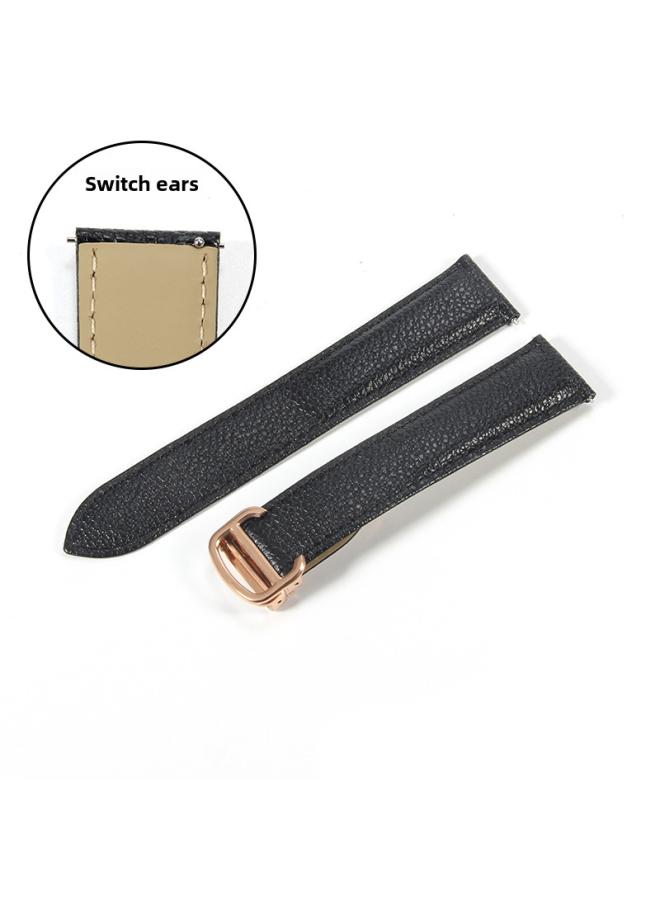 Litchi-grain Cowhide Watch With Katya Tank Wsta0029 Wsta0030 22 23mm