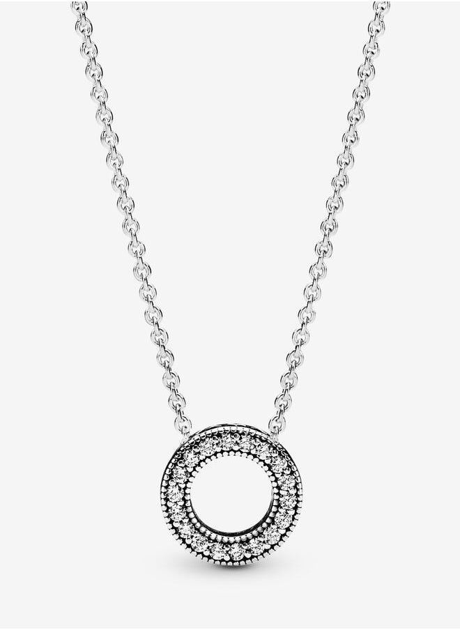 Chomel - Pavé Circle Collier Women's Necklace for Pandora Signature 397436CZ-45 - Image 1