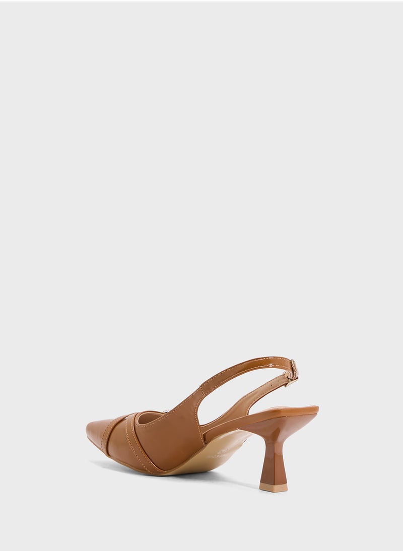 Ginger Sling Back Heeled Pump  - Image 3