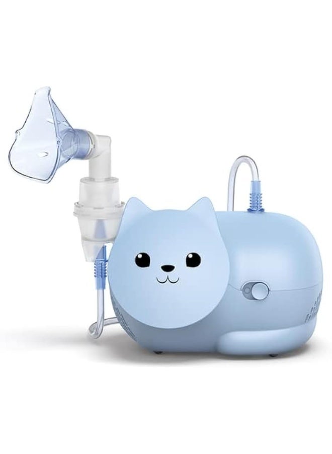 OMRON Nami Cat - Child Friendly Compressor nebuliser - Light Blue - Image 1