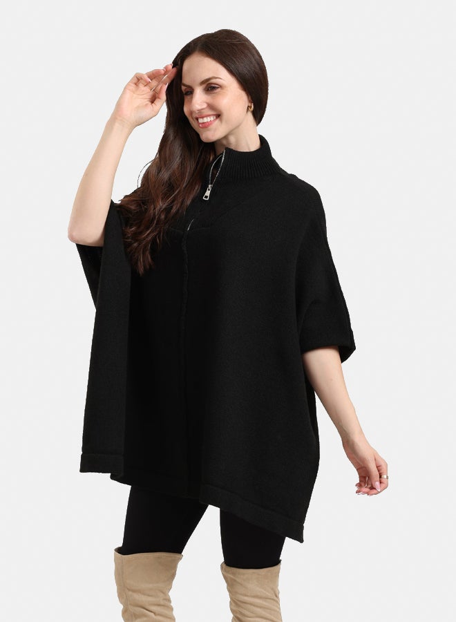 Clue كنزة بونشو كبيرة الحجم - Image 3