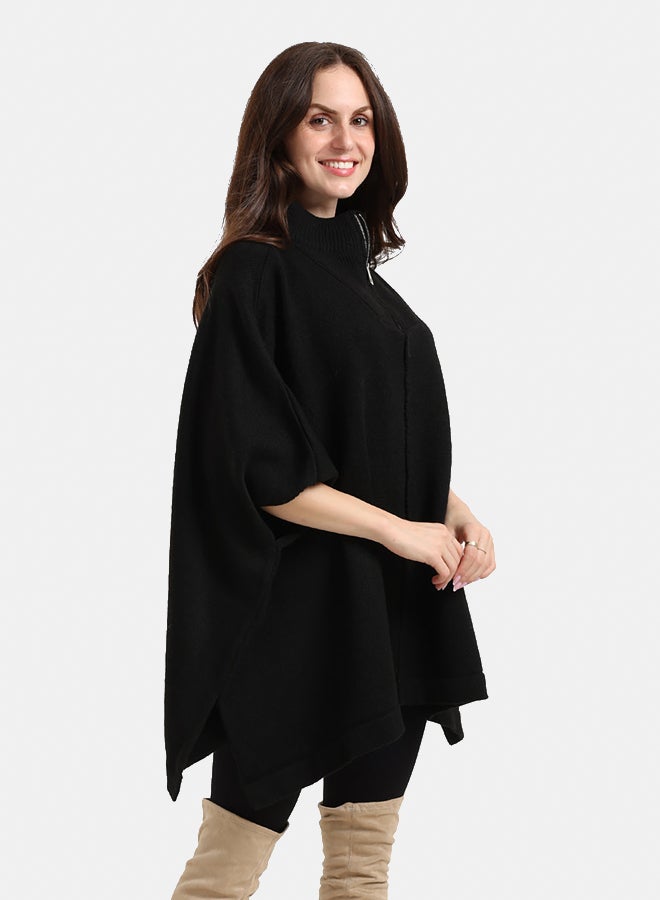 Clue كنزة بونشو كبيرة الحجم - Image 2