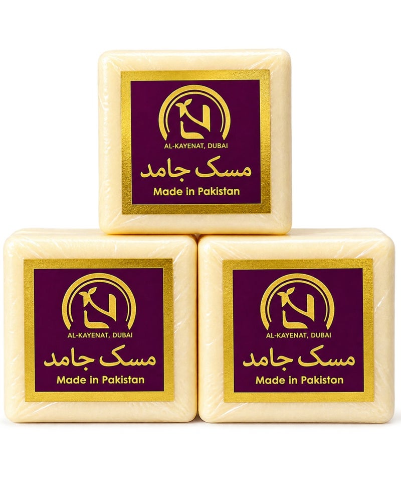 مسك 3 قطع مسك جامد متعدد الاستخدامات ثبات عالي تعطير الجسم  وتعطير الخزائن وتعطير السيارات - Image 1
