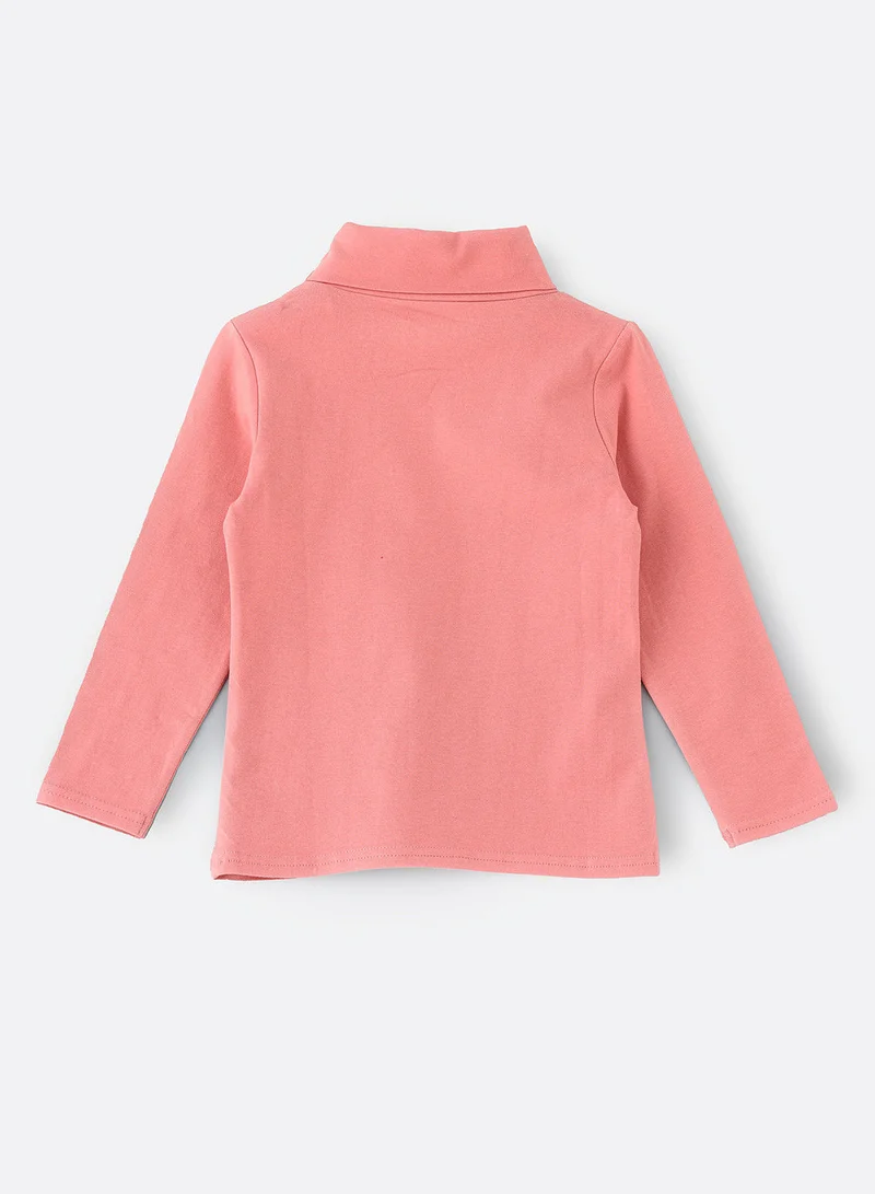 جيلين Basic solid turtle neck t-shirt