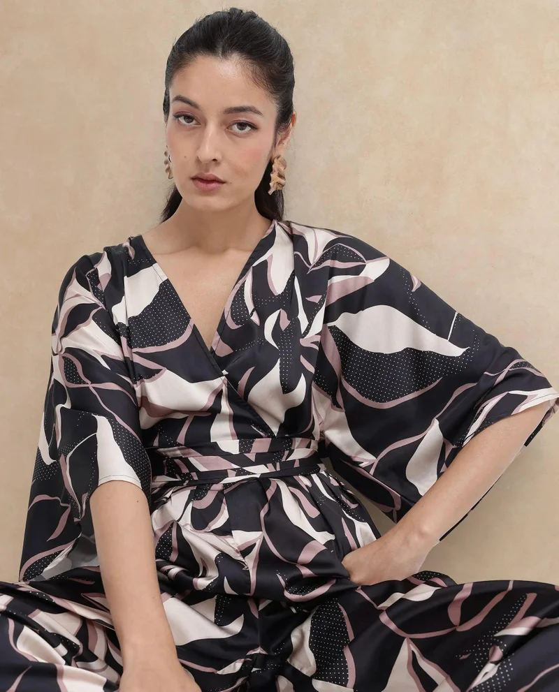 ريريزم Women's Abstract Print Jump Suit