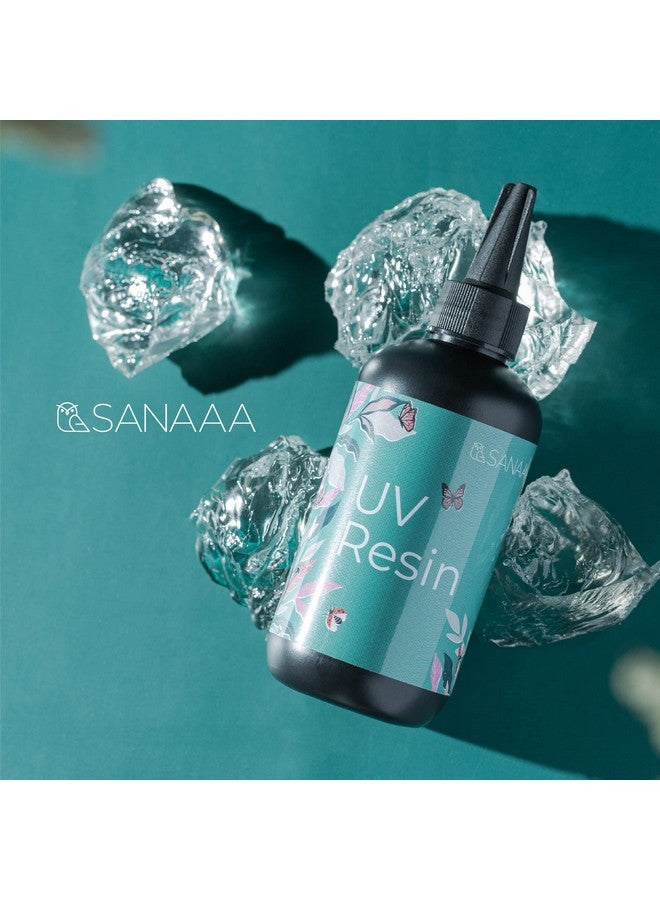 SANAAA UV Resin 200g/7oz One Minute Fast Curing Clear Hard Type for Polymer Clay Seal, Tumbler, Pen, DIY Earring Pendant Jewelry Making - Image 5