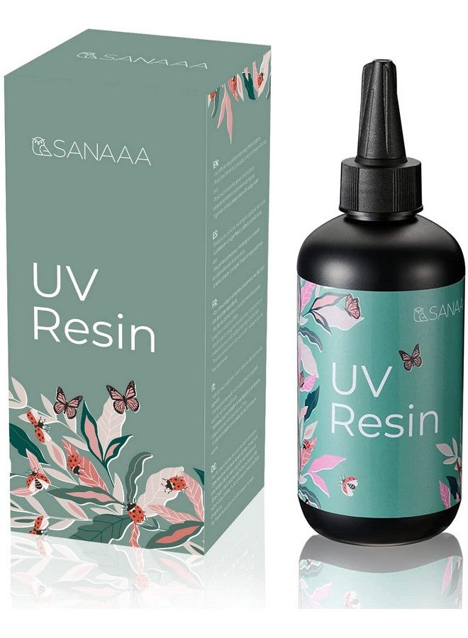 SANAAA UV Resin 200g/7oz One Minute Fast Curing Clear Hard Type for Polymer Clay Seal, Tumbler, Pen, DIY Earring Pendant Jewelry Making - Image 1