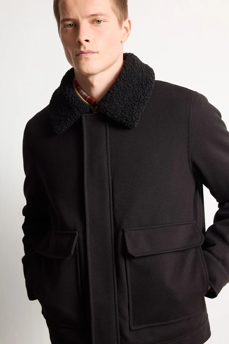 ديفاكتو Regular Fit Wool Blend Cachet Jacket