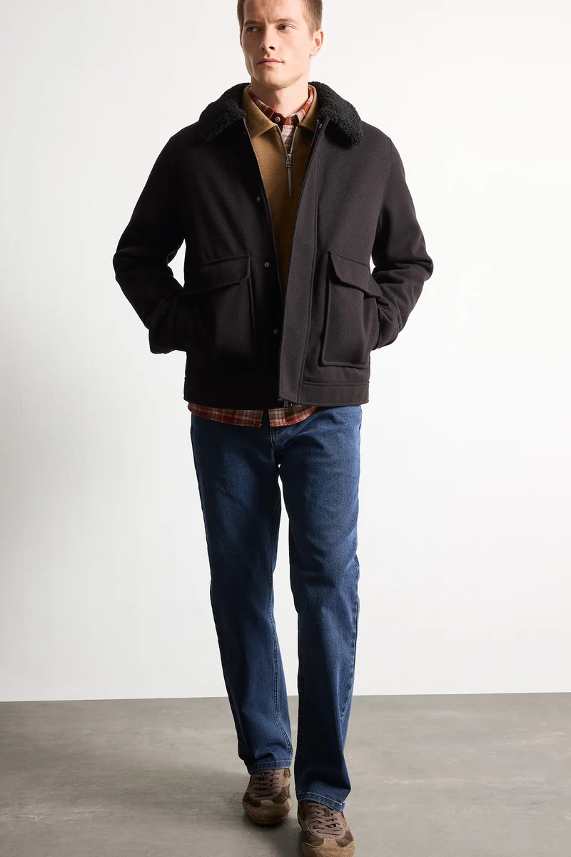 ديفاكتو Regular Fit Wool Blend Cachet Jacket