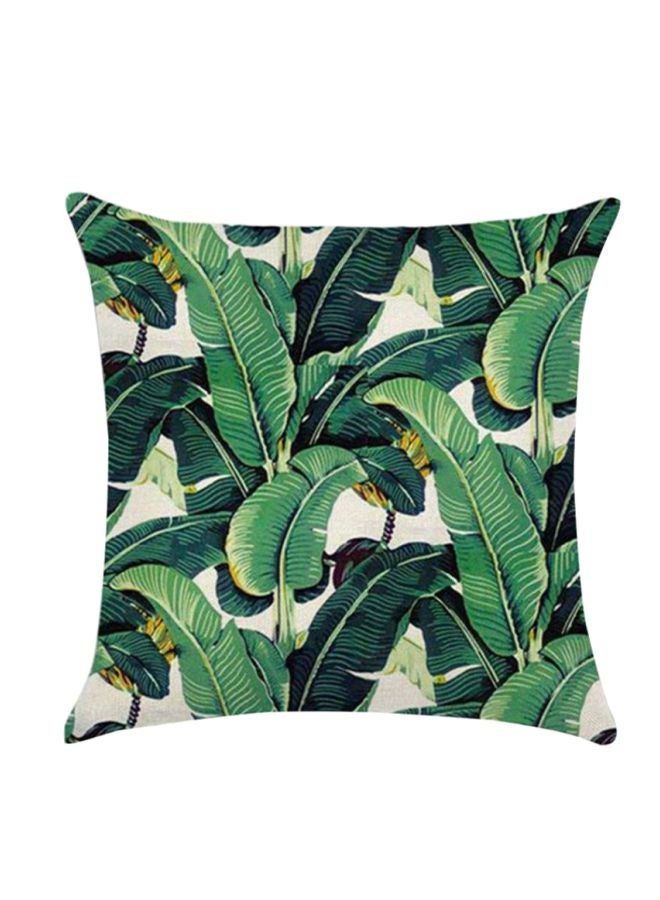 Monstera Leaf Pillow Case Cover Linen Multicolour