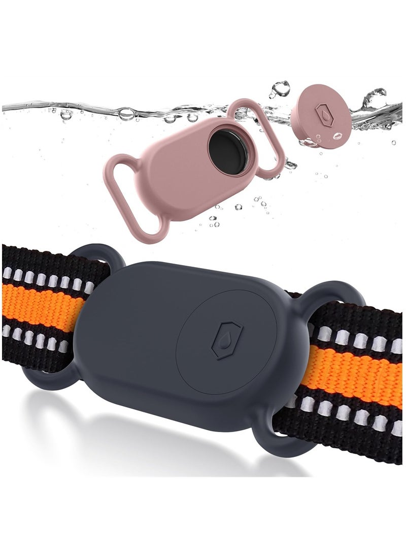 SYOSI for Samsung Galaxy SmartTag2 Case, 2-Pack Protective Flexible Silicone SmartTag2 Case Holder for Dog Cat, Secure Accessories for Tracker, Ultra Light  SmartTag2 Dog Collar Holder  - Image 1