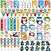 BenLouis Winter School Stationery Party Favors Snowflake Holiday Themed Classroom Gift Prizes Bulk for Students Kids Christmas Frozen Birthday Goodie Bag Stuffers Pinata Filler 48Set Animals - Image 2