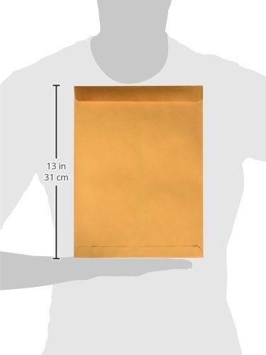 Quality Park 41465 Quality Park Catalog Envelopes, Heavyweight/Gummed, 9x12, 28lb, Kraft, 250/Box (QUA41465), Light Brown - Image 3