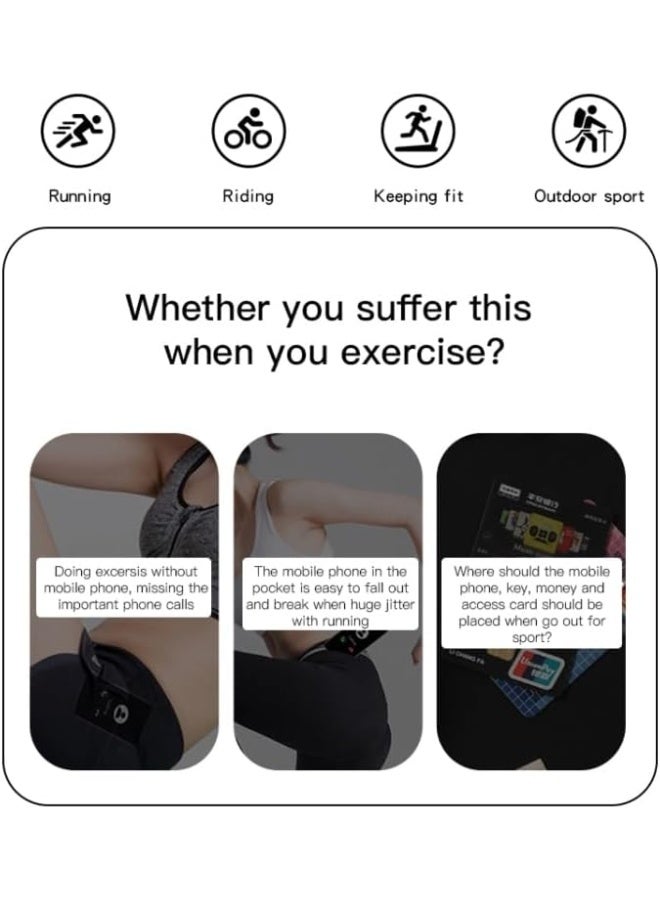 Yesido WB12 High Elastic Sports Armband Bag – Lightweight Running Arm Pouch for Gym, Workout, Jogging, Cycling – Universal Phone Holder with Adjustable Strap - Image 3