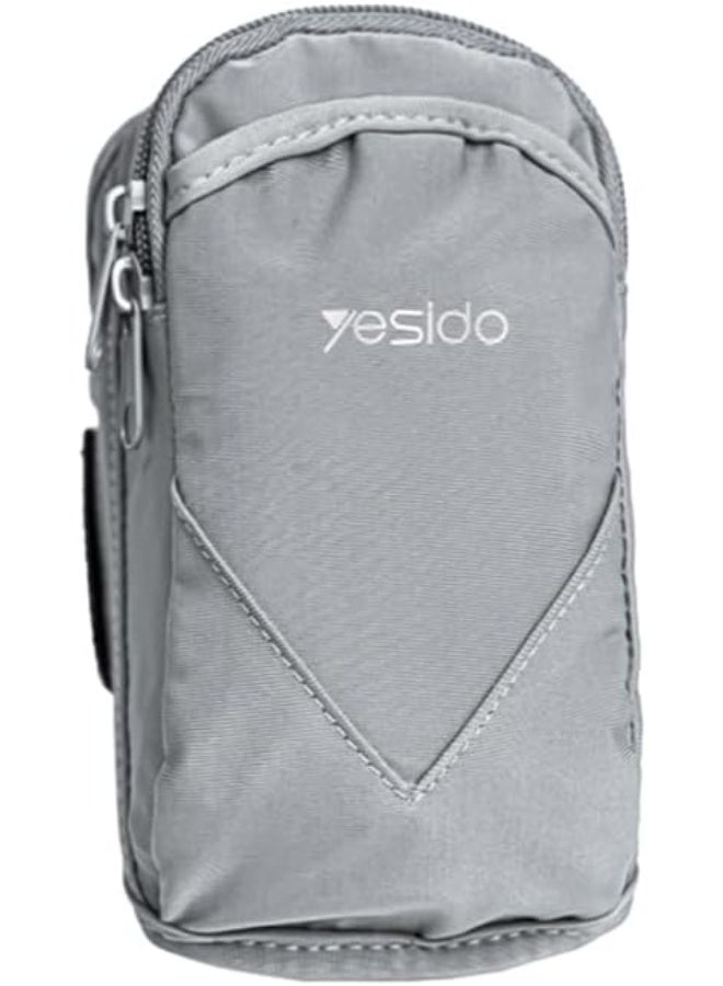 Yesido WB12 High Elastic Sports Armband Bag – Lightweight Running Arm Pouch for Gym, Workout, Jogging, Cycling – Universal Phone Holder with Adjustable Strap - Image 1