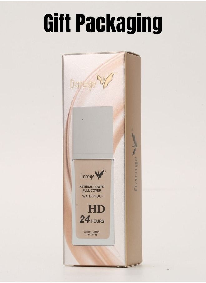 daroge Vitamin C/E/B8 Formulated Waterproof Makeup Foundation 45 ml - Vanilla  - Image 2
