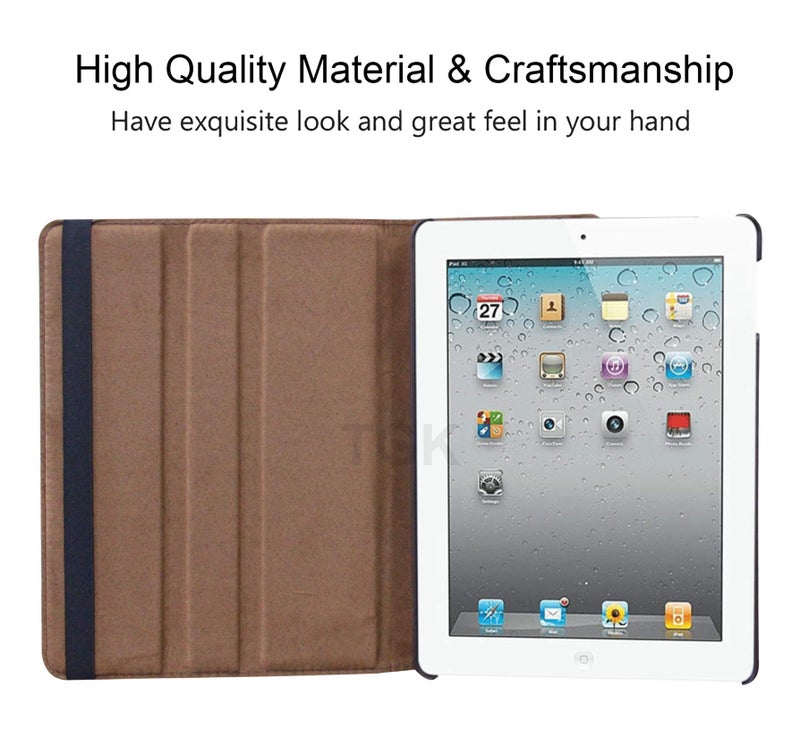 TGK Rotating Cover for iPad 2 / iPad 3 / iPad 4 - (Brown) - Image 4