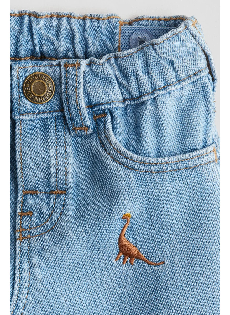 H&M Embroidery-Detail Jeans