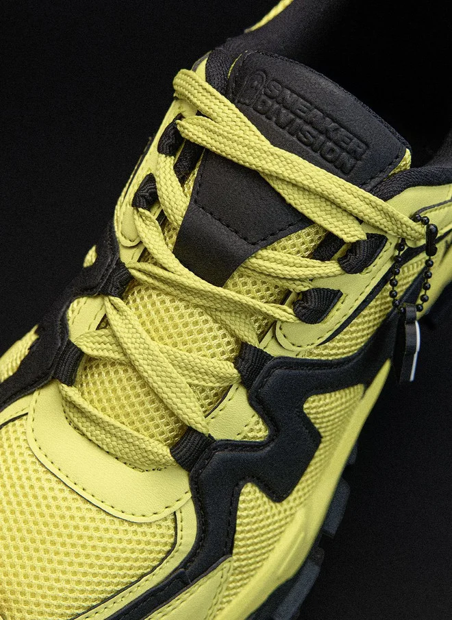 The Souled Store  The Souled Store Men - Fumes NX Colourblocked Yellow Low Top Sneakers  | Best Price UAE