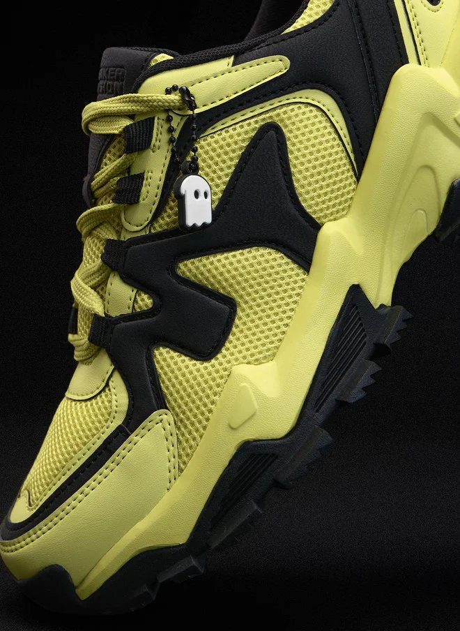 The Souled Store  The Souled Store Men - Fumes NX Colourblocked Yellow Low Top Sneakers  | Best Price UAE