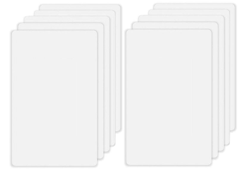 Screwless Blank Wall Plates 1Gang Blank Switch Outlet Electrical Cover Plate Unbreakable Thermoplastic Faceplate for Decorative Receptacle Outlet Switch White 10 Pack