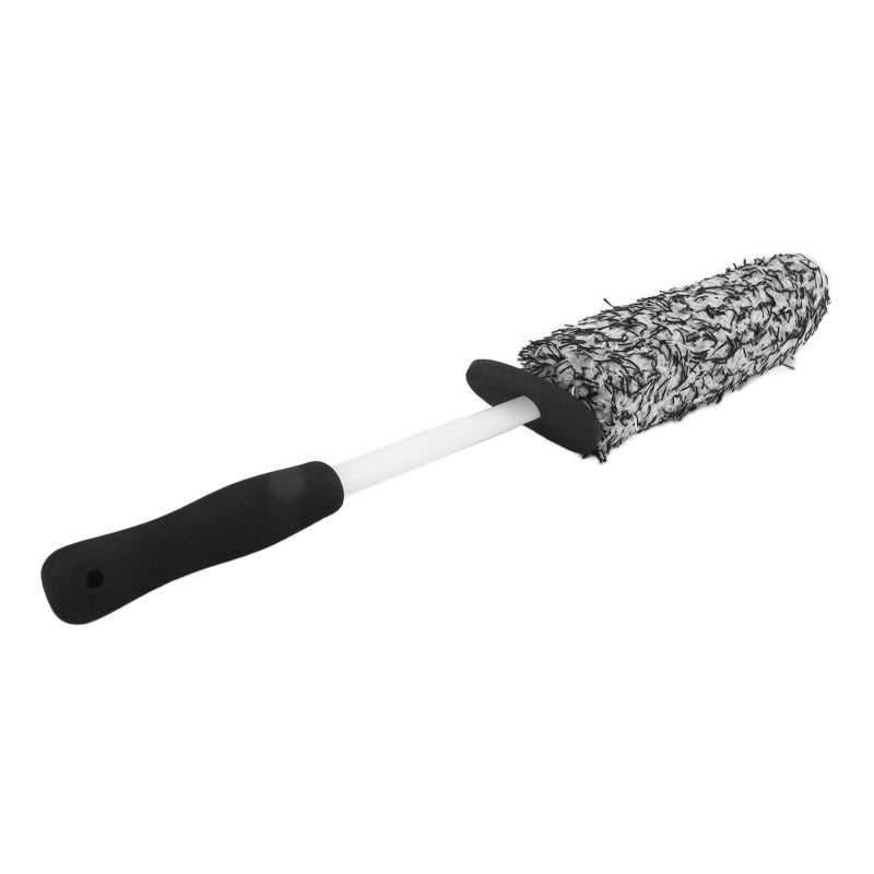 Wheel Brush 42cm Microfiber Rim Cleaning Tool - Protective Cover Soft Handle Tire Scrub for Narrow Spaces Spoke Detailing - Image 5