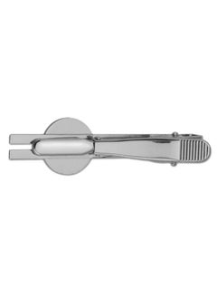 GRAPHICS & MORE Superman Classic S Shield Logo Round Tie Bar Clip Clasp Tack Silver Color Plated  - Image 4