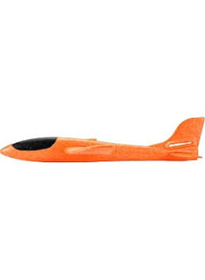 ZAMZIN Orange Foam Hand Throw Glider Airplane, Lightweight DIY Toy Plane for Outdoor Flying, Easy Assembly Foam Aircraft for Kids and Recreational Play - Image 1
