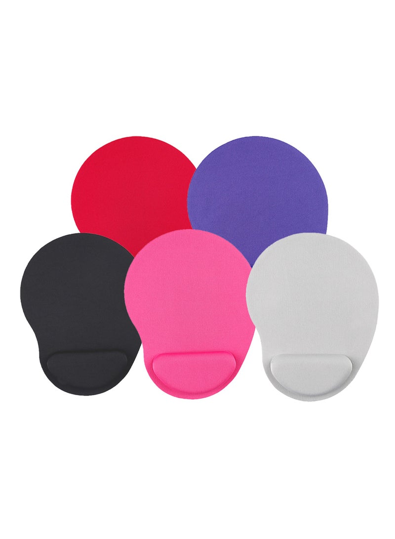 وسادة ماوس مريحة مع دعامة للمعصم وسادة ماوس جل مع مسند للمعصم، لوحة ماوس مريحة محمولة للكمبيوتر والكمبيوتر المحمول والمكتب （أحمر） - Image 4