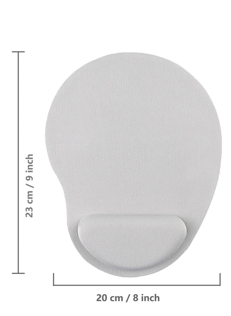 وسادة ماوس مريحة مع دعامة للمعصم وسادة ماوس جل مع مسند للمعصم، لوحة ماوس مريحة محمولة للكمبيوتر والكمبيوتر المحمول والمكتب （أحمر） - Image 5