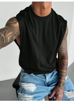 Cool Tarz Men's Crew Neck Skirt and Sleeveless Flowy Jersey T-Shirt  - Image 3