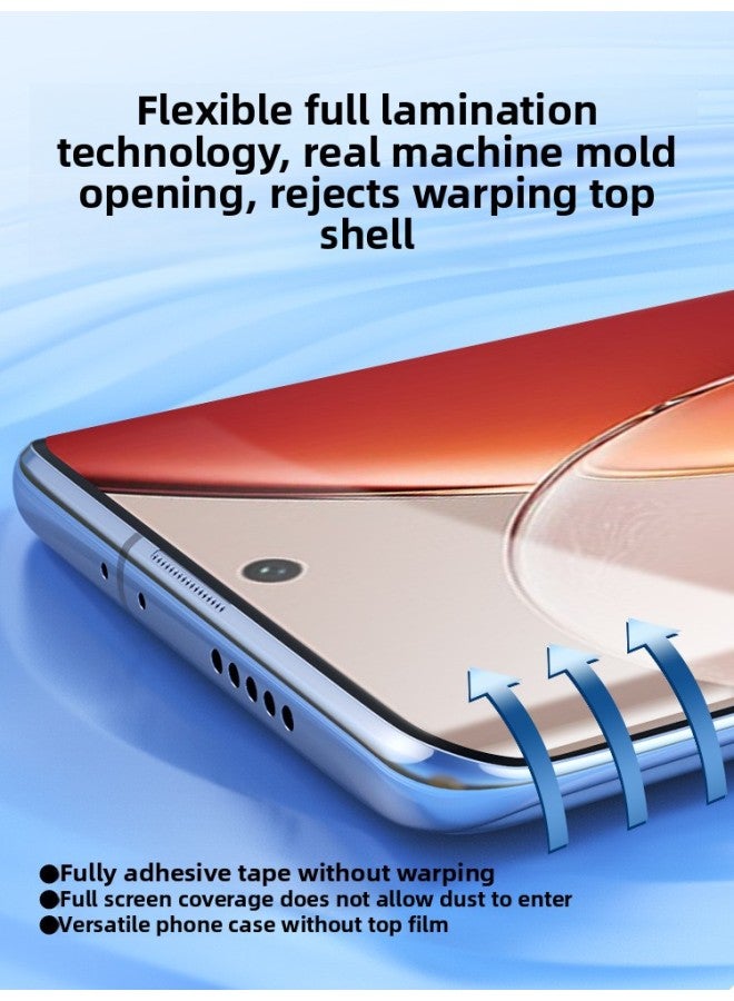 Applicable To Vivox90 Mobile Phone Film X100/x80pro S15/17/16/18 Tempered X200pro Curved Screen-Colour:Imported Hydrogel 【blu-ray* Full Glue Unlocks In Seconds】 2 Pieces* Free Artifact-Size:vivo X50 - Image 2
