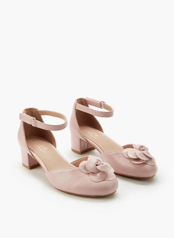 Girls Block Heel Sandals