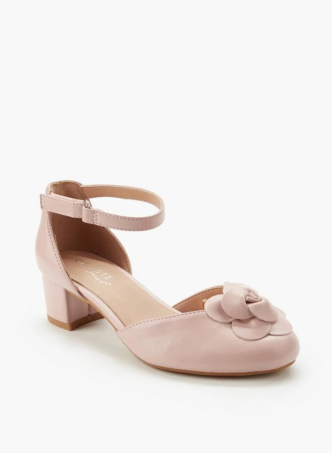 Celeste PINK Girls Block Heel Sandals for Women | Best Price UAE