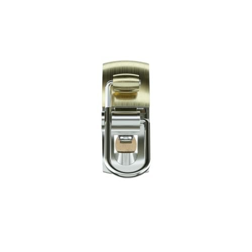 Knog Oi Luxe Bike Bell Brass – Sleek Low Profile Bicycle Bell for Adults, Durable Metal & Vegan Leather, Clear Tone, Easy Install for Flat Bars & Drop Bars (Small 22.2mm / Large 23.8–31.8mm) - Image 4