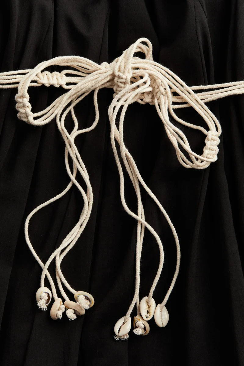 H&M Macramé-belt dress