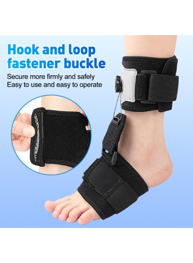 غنافوتو دعم القدم ، دعم الكاحل ، دعم AFO قابل للتعديل ، دعم الكاحل في الليل أثناء النهار للوصول إلى القدم اليسرى ، وتحسين نمط المشي ، ومنع السقوط والإصابات - Image 4