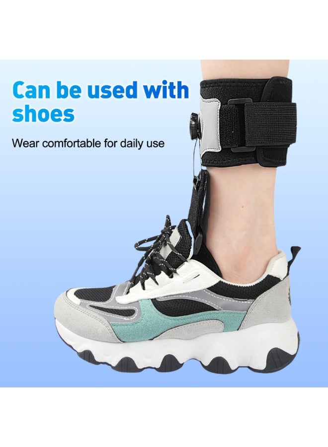 غنافوتو دعم القدم ، دعم الكاحل ، دعم AFO قابل للتعديل ، دعم الكاحل في الليل أثناء النهار للوصول إلى القدم اليسرى ، وتحسين نمط المشي ، ومنع السقوط والإصابات - Image 5