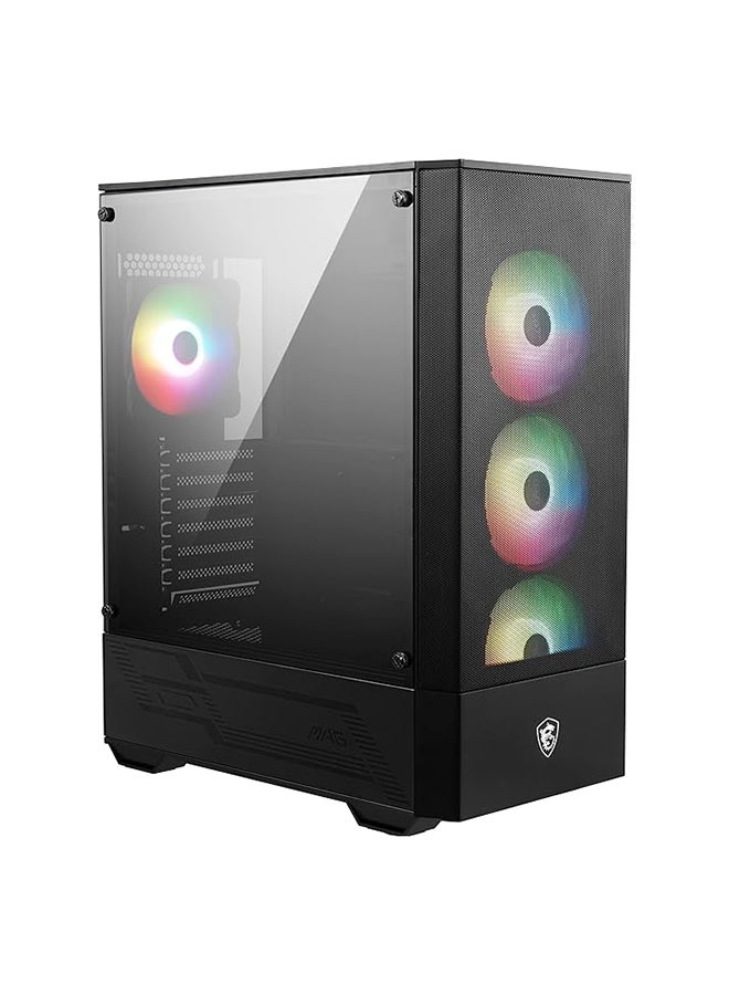 MAG Forge 112R Gaming Case, ARGB Support, Tempered Glass Side Panel, Optimized Airflow with Up to 6 Fans, Magnetic Dust Filter, Supports 330mm GPU, Tool-less Design, Mystic Light Compatible | 306-7G16X23-809 Black