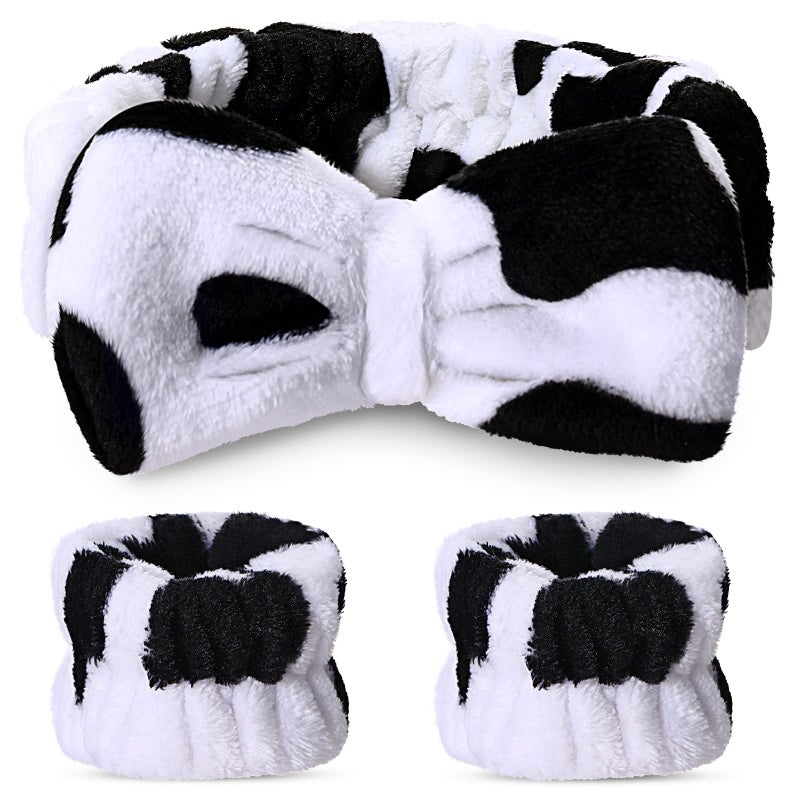 Hanaive Headbands for Women for Washing Face Spa Headband and Wristbands Makeup Headband for Washing Face Soft Facial Makeup Head Band Shower Skin Care Hair Supplies