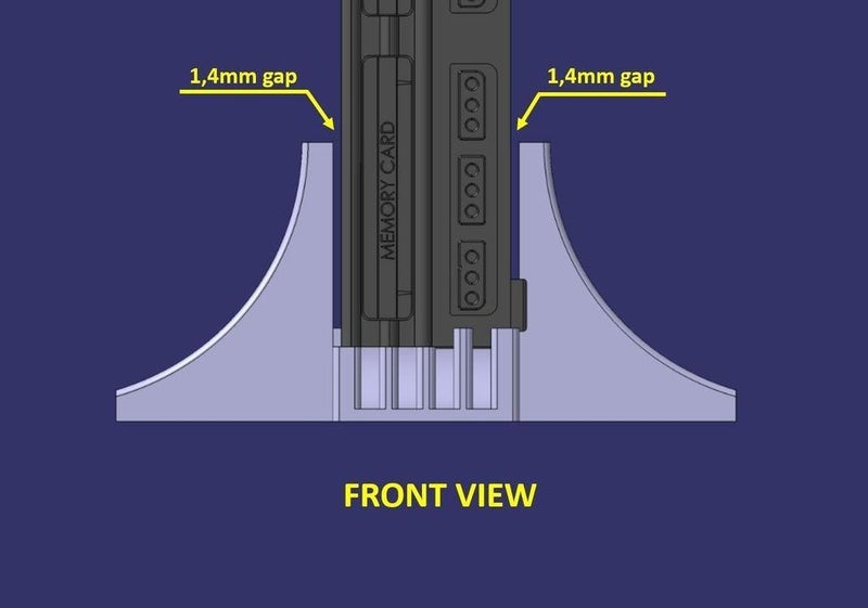 Ps2 Slim Vertical Stand Plastic Apparatus