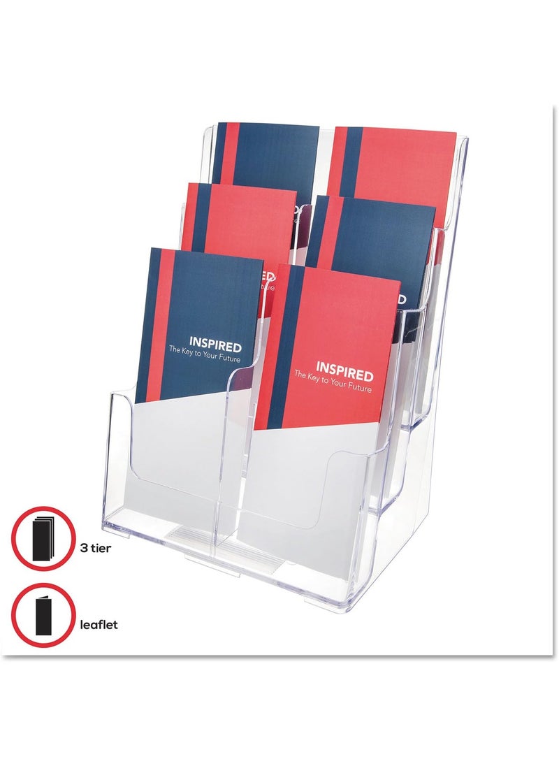Deflecto Deflecto 77401 Threetier multipocket multicompartment docuholder 9wx712dx1334h clear  - Image 2