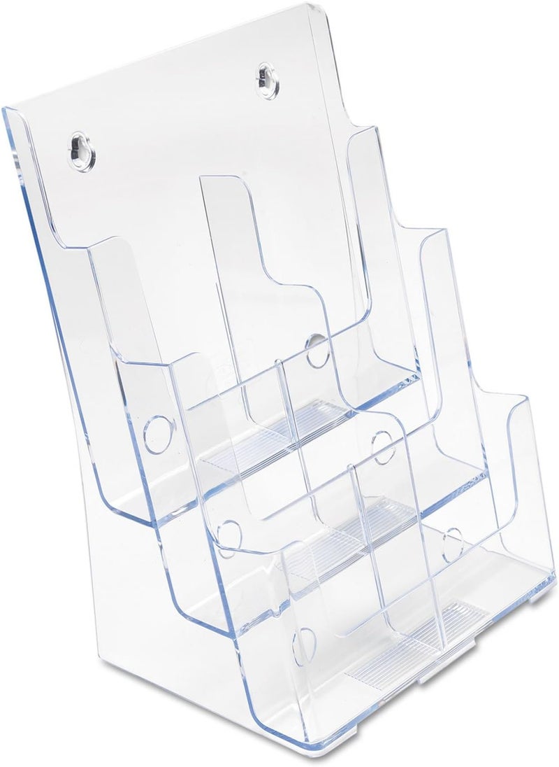 Deflecto Deflecto 77401 Threetier multipocket multicompartment docuholder 9wx712dx1334h clear  - Image 3