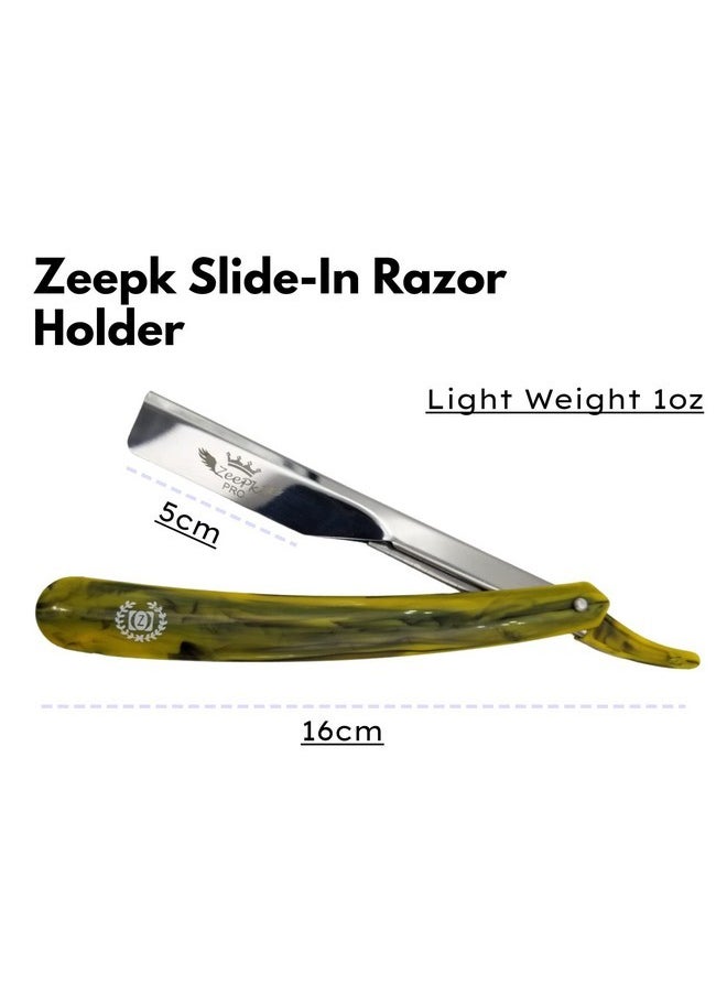 Liberty Supply - Razors For Men Shave Straight Razor Shaving Rasierer Rasurar Cuchilla Maquina Zeepk Red + 10 Blades Disposable (Expose) - Image 1