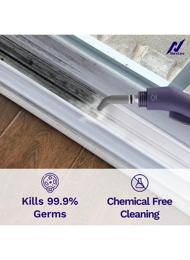 nexlev NexLev Steam Cleaner | For Complete Home, Kitchen, Bathroom, Window, Car & Office Cleaning | 9 Accessories | 300 ML | Window Pane, Sink, Chimney Grease, Water Stain Cleaner| 4 Mtr Cord | 1000W |SC-01  - Image 4