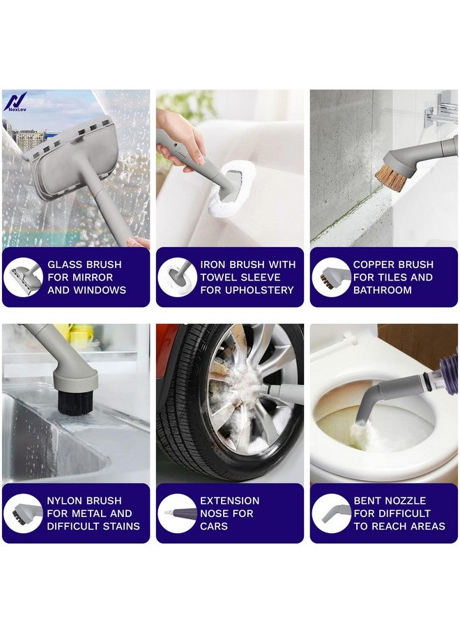 nexlev NexLev Steam Cleaner | For Complete Home, Kitchen, Bathroom, Window, Car & Office Cleaning | 9 Accessories | 300 ML | Window Pane, Sink, Chimney Grease, Water Stain Cleaner| 4 Mtr Cord | 1000W |SC-01  - Image 2