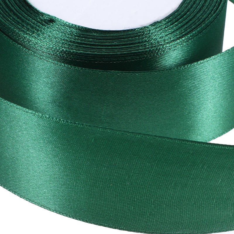 Craft Ribbon Dark Green Polyester Wide Ribbon For Diy Projects And Decorative Supplies 2250.00X4.00X0.10CM Versatile Usage 1 Roll - Image 3